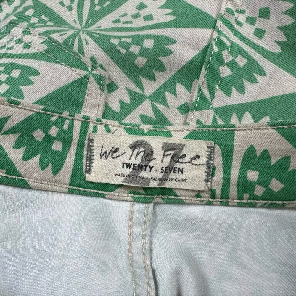 Free People Youthquake in coveted Geometric Green size 27 - Picture 8 of 11